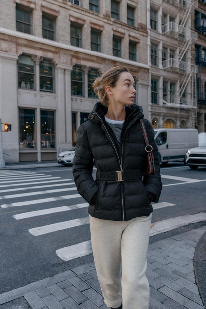 CHAQUETA ACOLCHADA CON CAPUCHA
